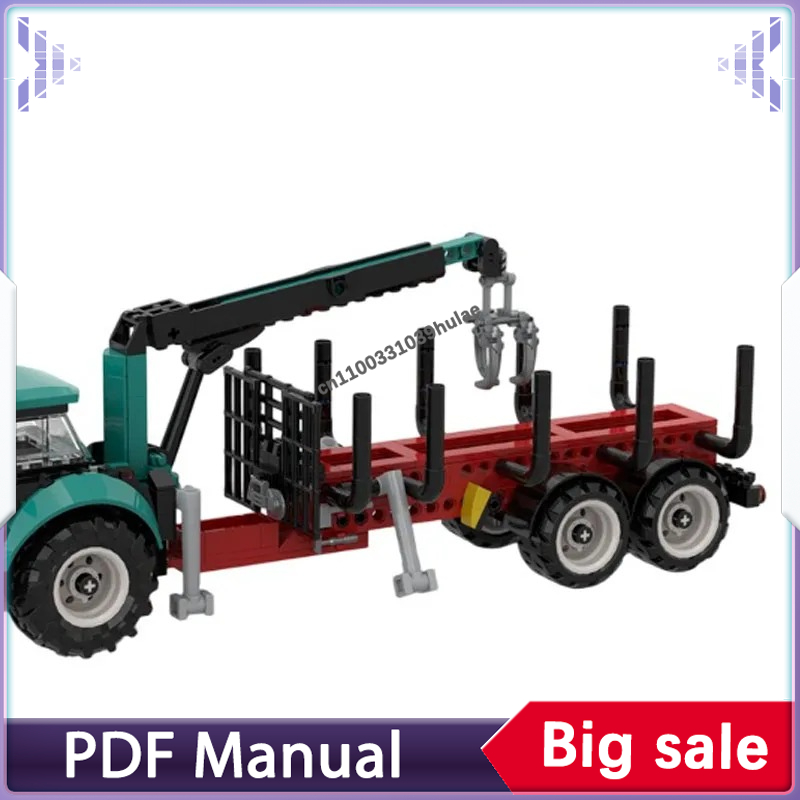 Urban Farming Model - Urban City Tractor MOC Building Set,