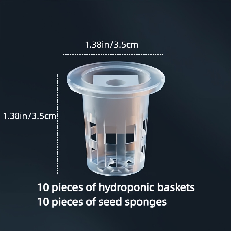 10pcs Hydroponic Seedling Bask - Net Pot 3 Inch ulasan dan harga