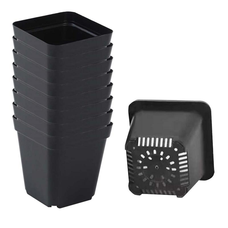 Seedling Pots 50Pcs Square Pla - Net Pot 3 Inch ulasan dan harga