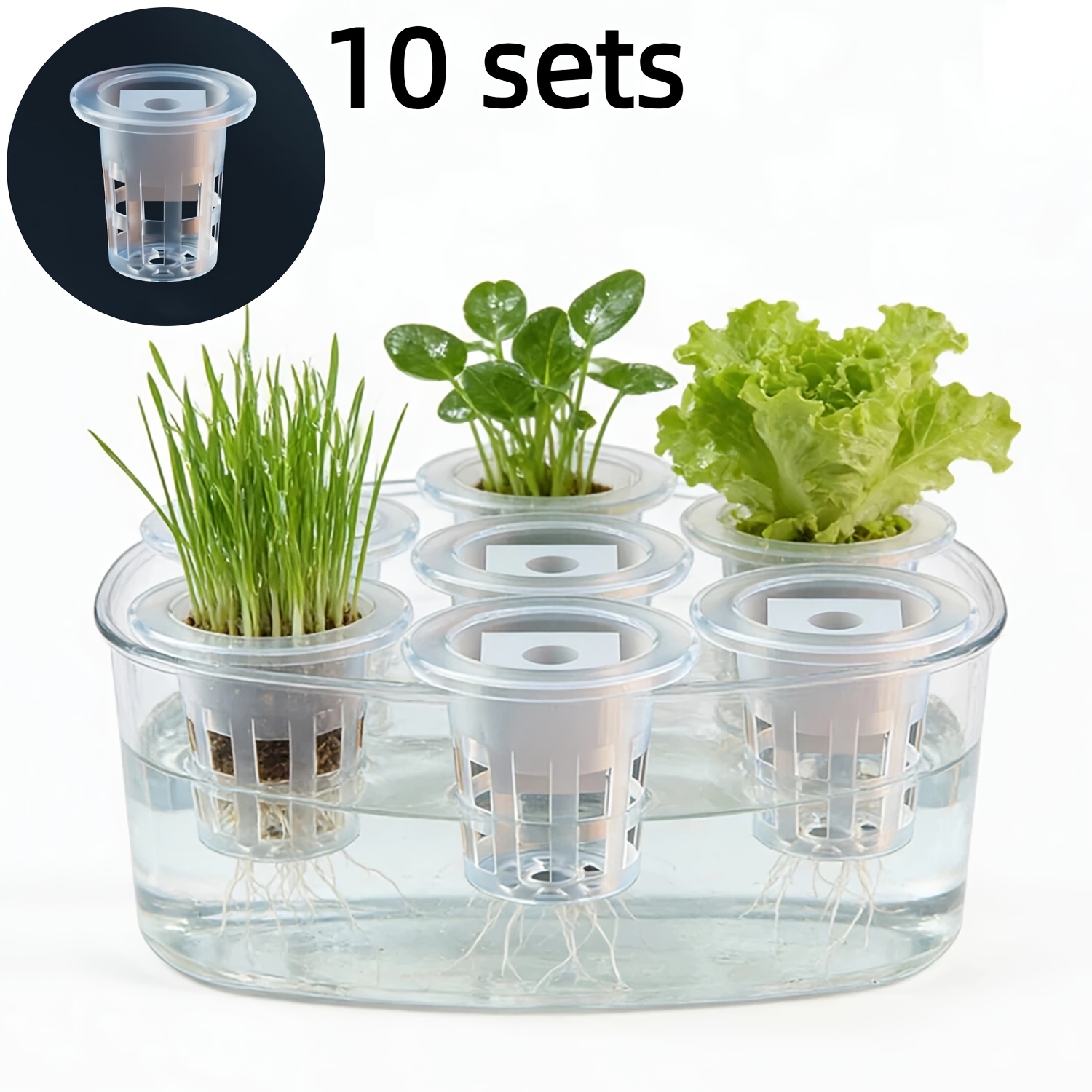 10pcs Hydroponic Seedling Bask - Net Pot 3 Inch ulasan dan harga
