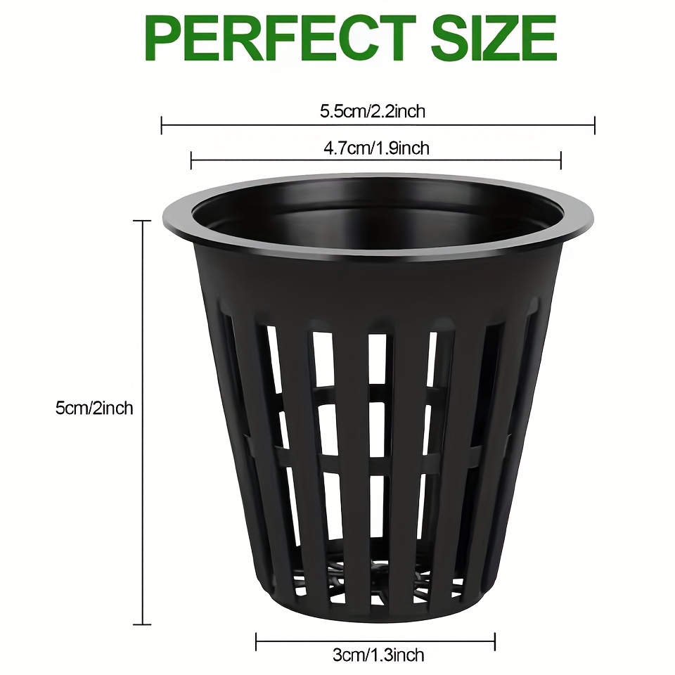 24/48PCs 2 Inch Garden Slotted - Net Pot 3 Inch ulasan dan harga